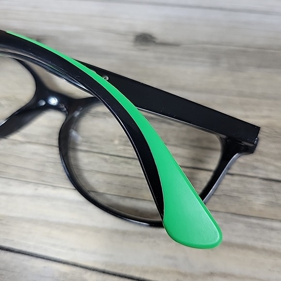 Ray-Ban RB1586 3773 Kids‎ Eyeglasses Black Green Frames Only 49-16-130 Full Rim - Picture 8 of 10
